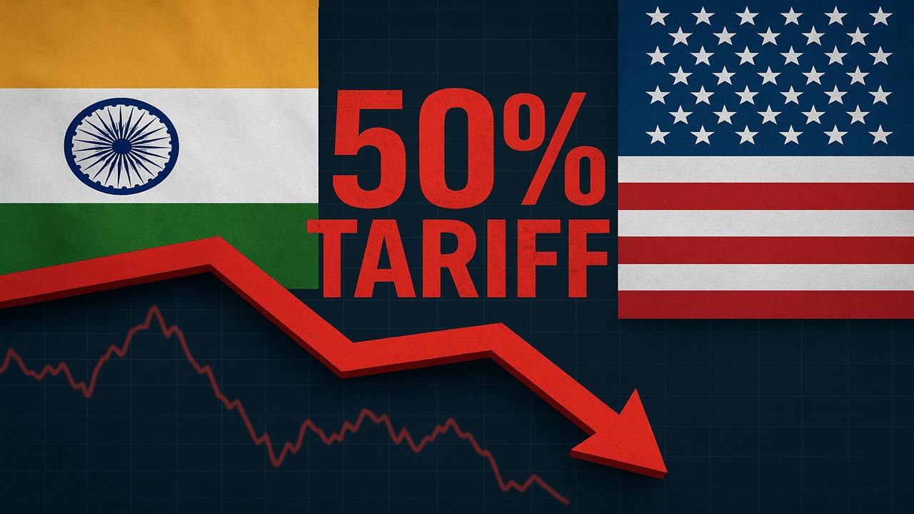 US Slaps 50% Tariff on India — Markets Shaken, Exporters Worried