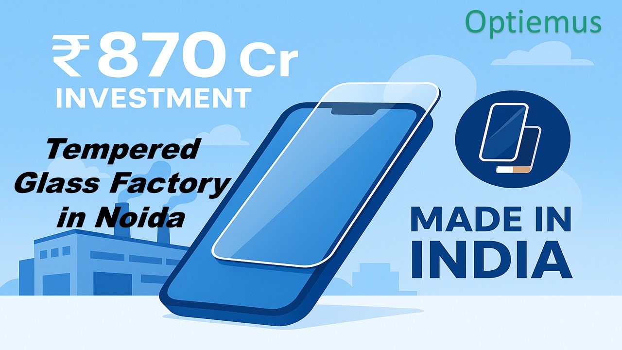 Optiemus Launches ₹870 Cr Tempered Glass Factory in Noida