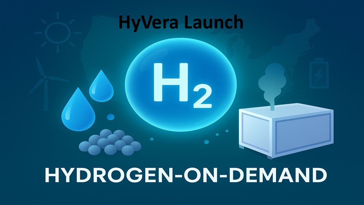 HyVera Launches Hydrogen-on-Demand (H2oD) in the U.S.
