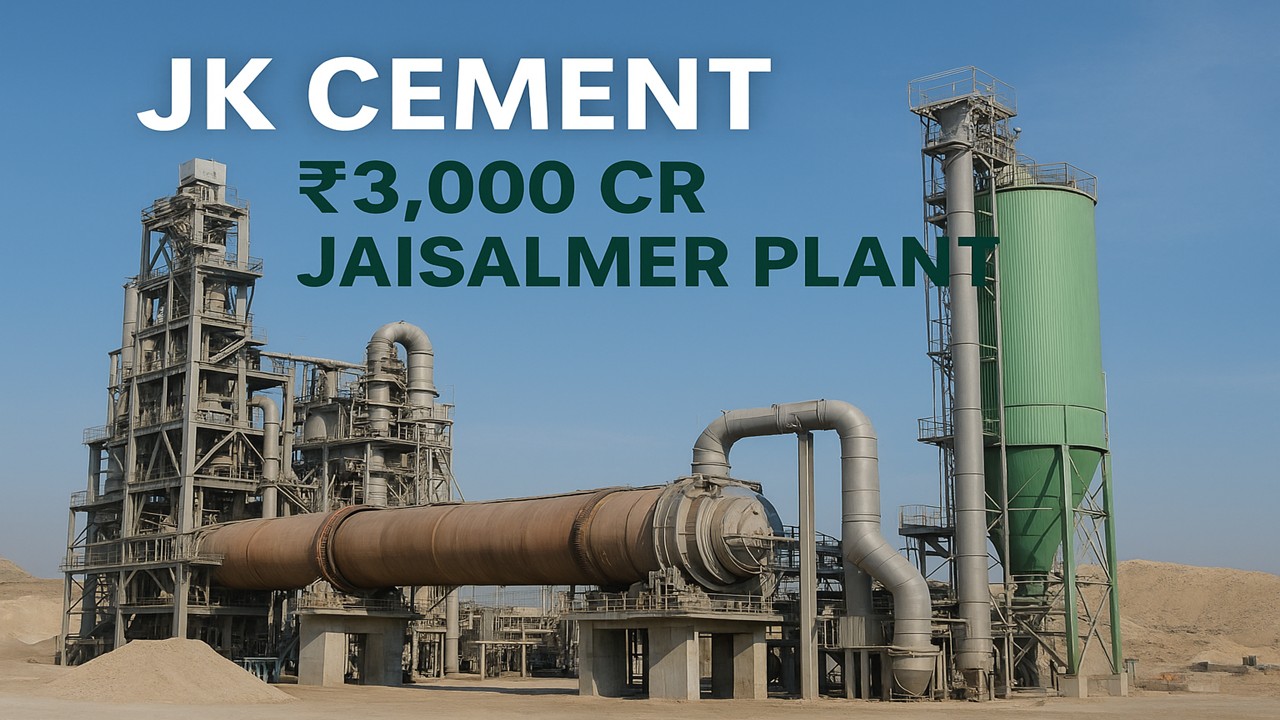 JK Cement’s Big Move: ₹3,000 Crore Greenfield Plant in Jaisalmer