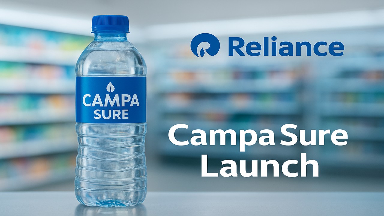Reliance Launches “Campa Sure” to Tap ₹30,000 Crore Packaged Water Market