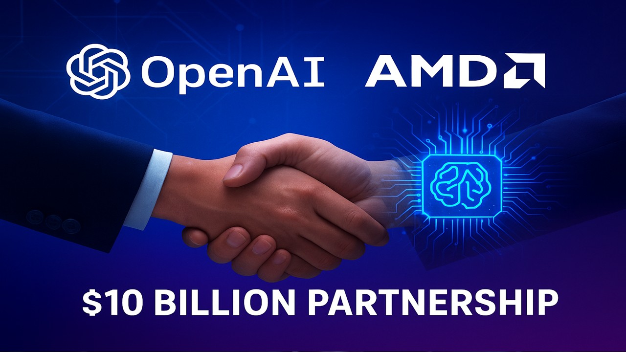 OpenAI and AMD Announce $10 Billion GPU Partnership to Power AI Expansion