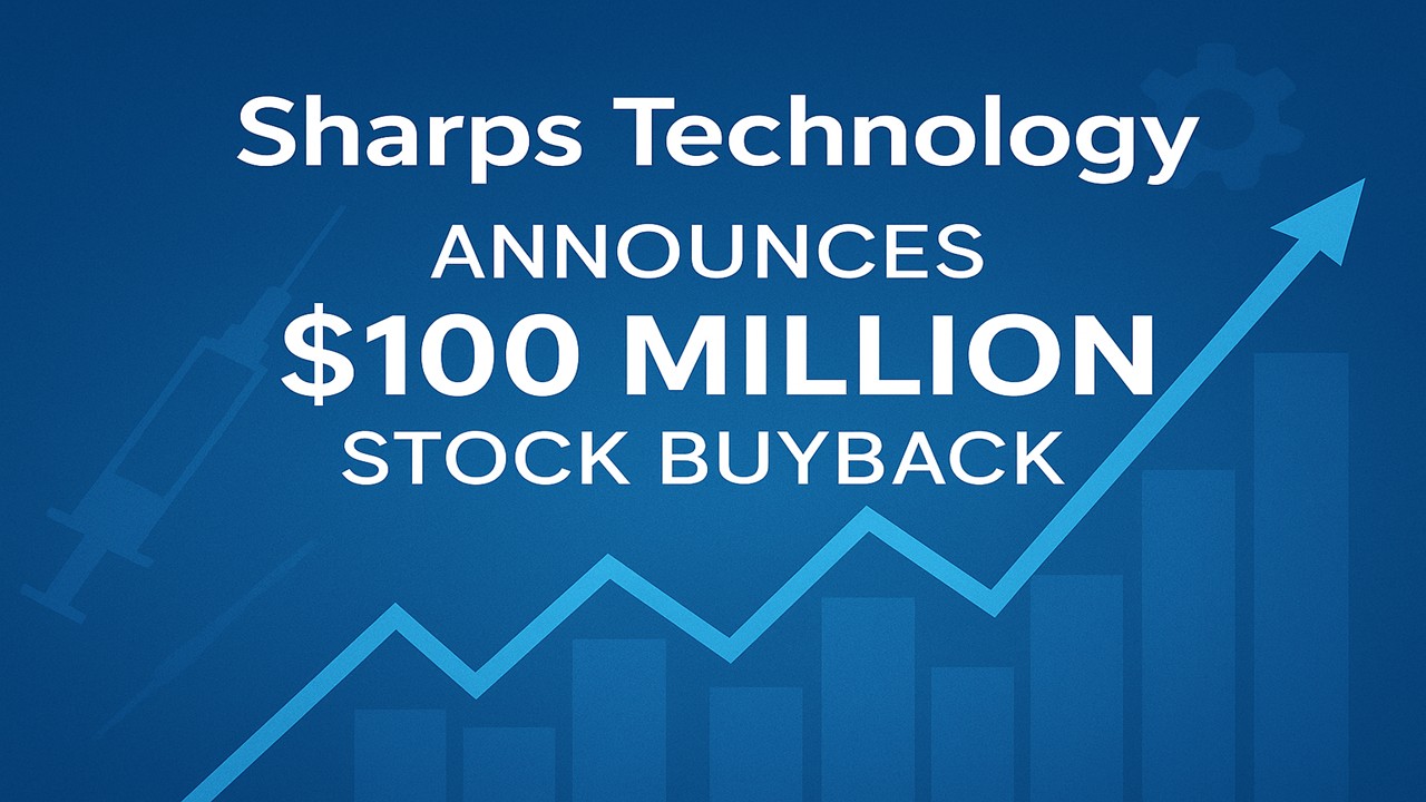 Sharps Technology Announces $100 Million Stock Repurchase Program