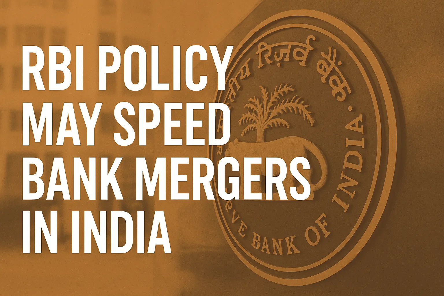 RBI Policy May Speed Up Bank Mergers in India