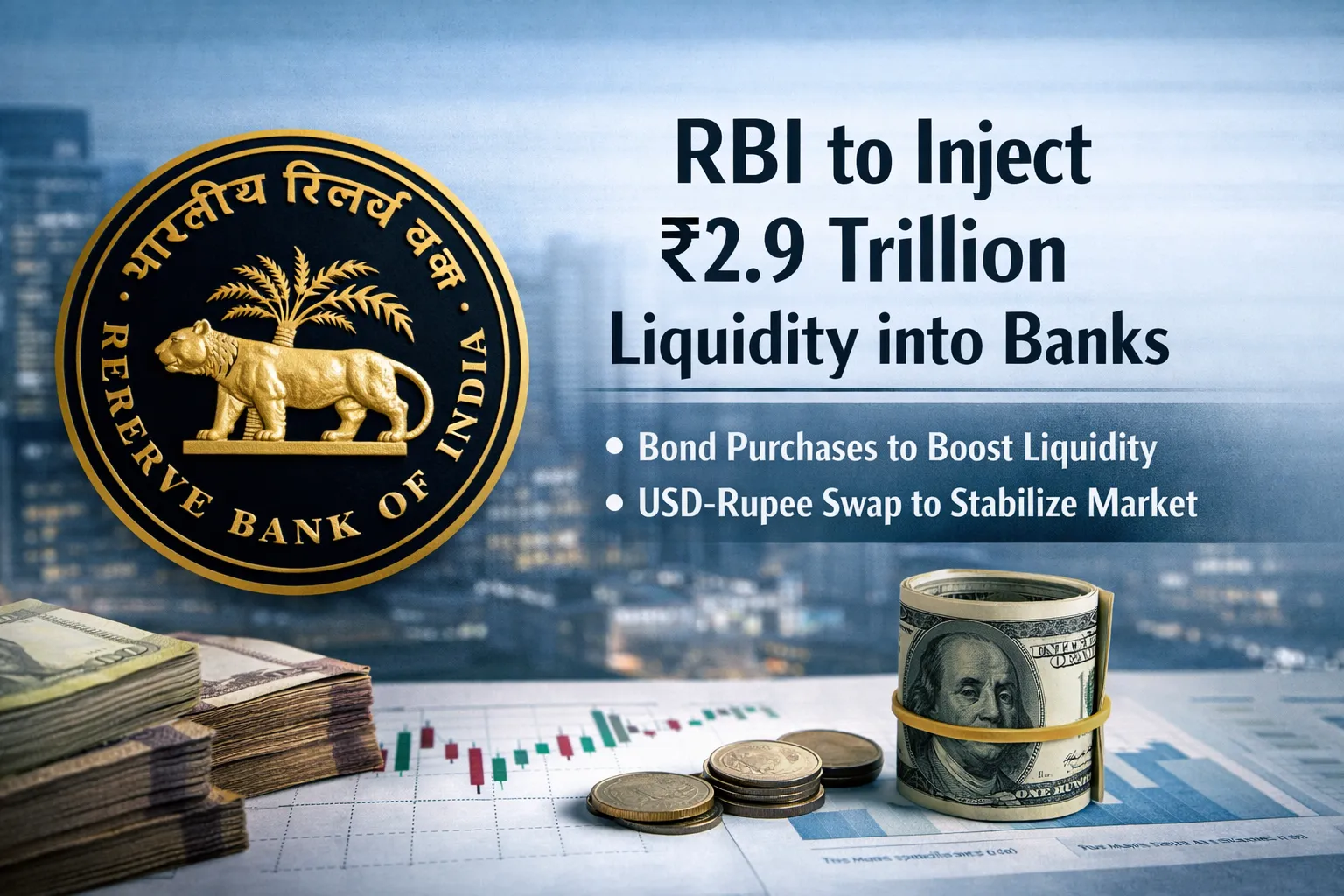 RBI to Inject ₹2.9 Trillion Liquidity into Banks