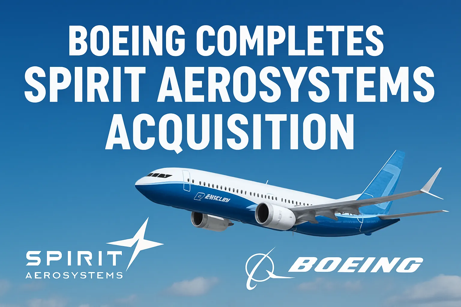 Boeing Completes Spirit AeroSystems Acquisition