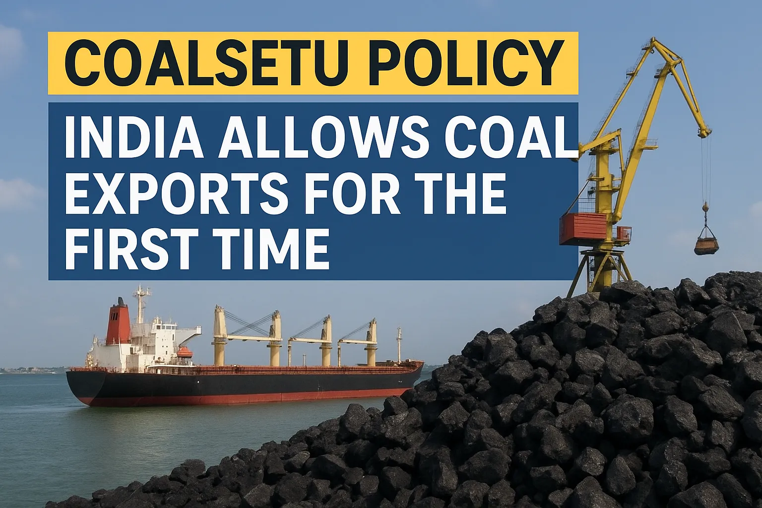 CoalSETU Policy : India Allows Coal Exports for the First Time