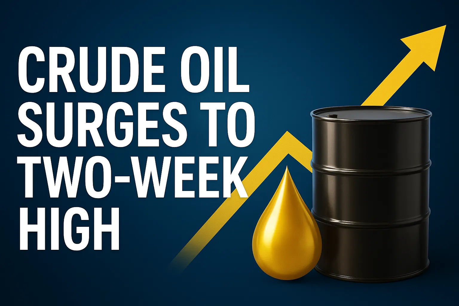 Crude Oil Surges to Two-Week High