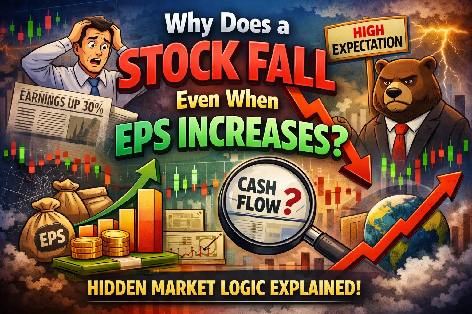 Why Does a Stock Fall Even When EPS Increases? Hidden Market Logic Explained