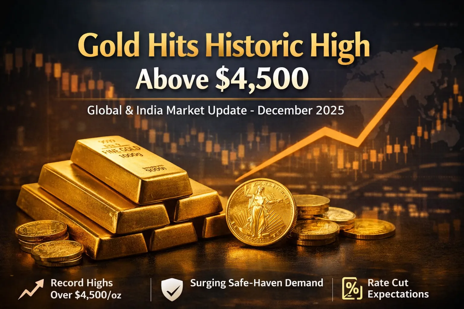 Gold Hits Historic High Above $4,500: Latest Global & India Market Update
