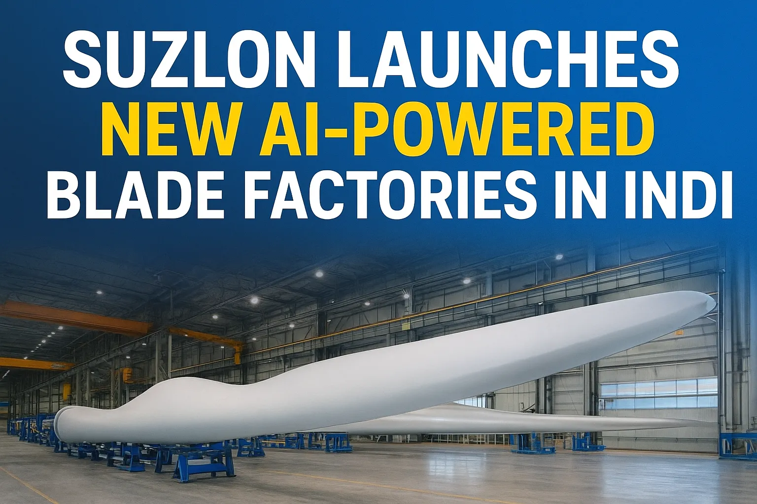 Suzlon Launches New AI-Powered Blade Factories in India