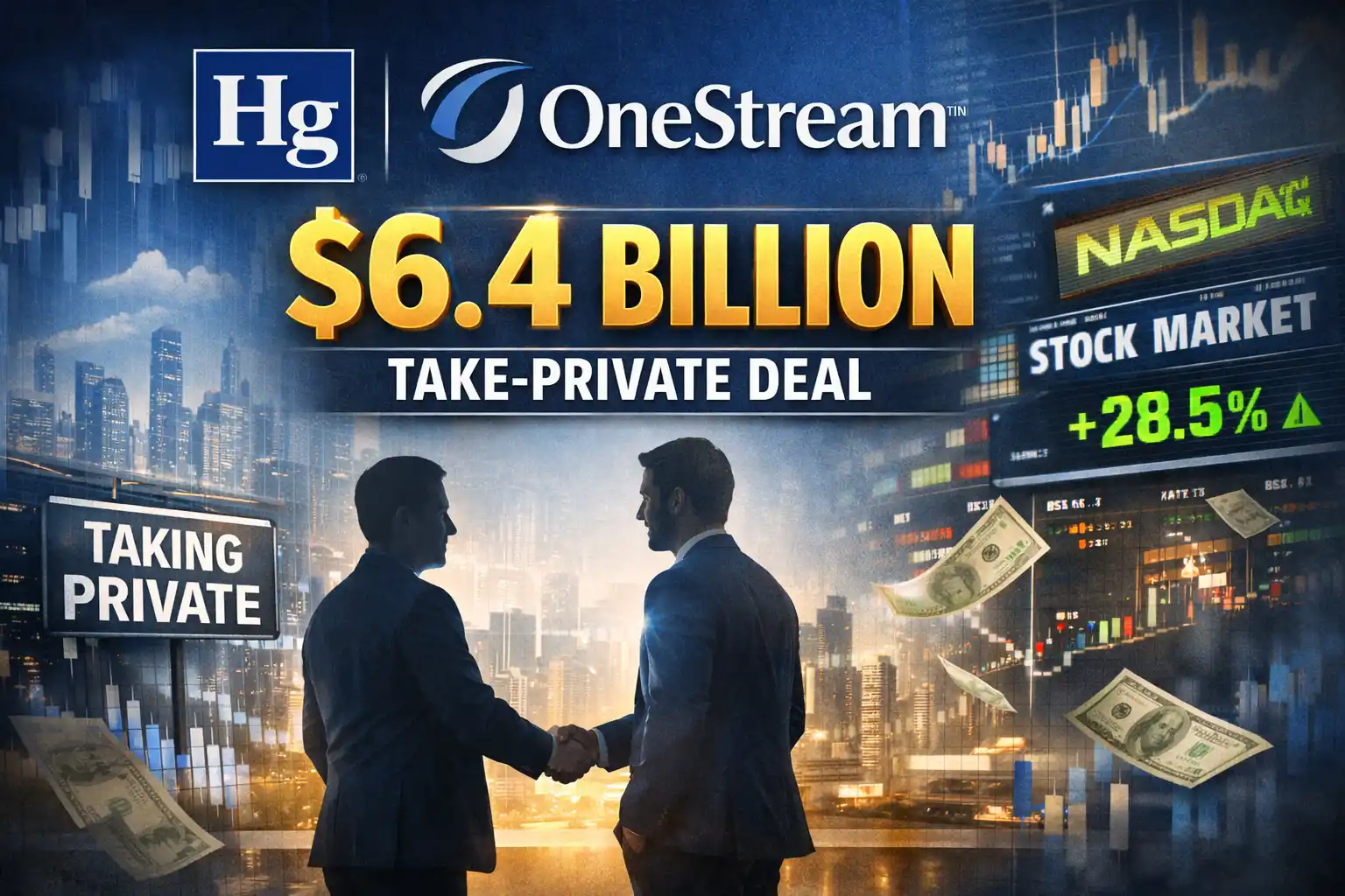 Hg Capital Acquires OneStream in $6.4 Billion Take-Private Deal