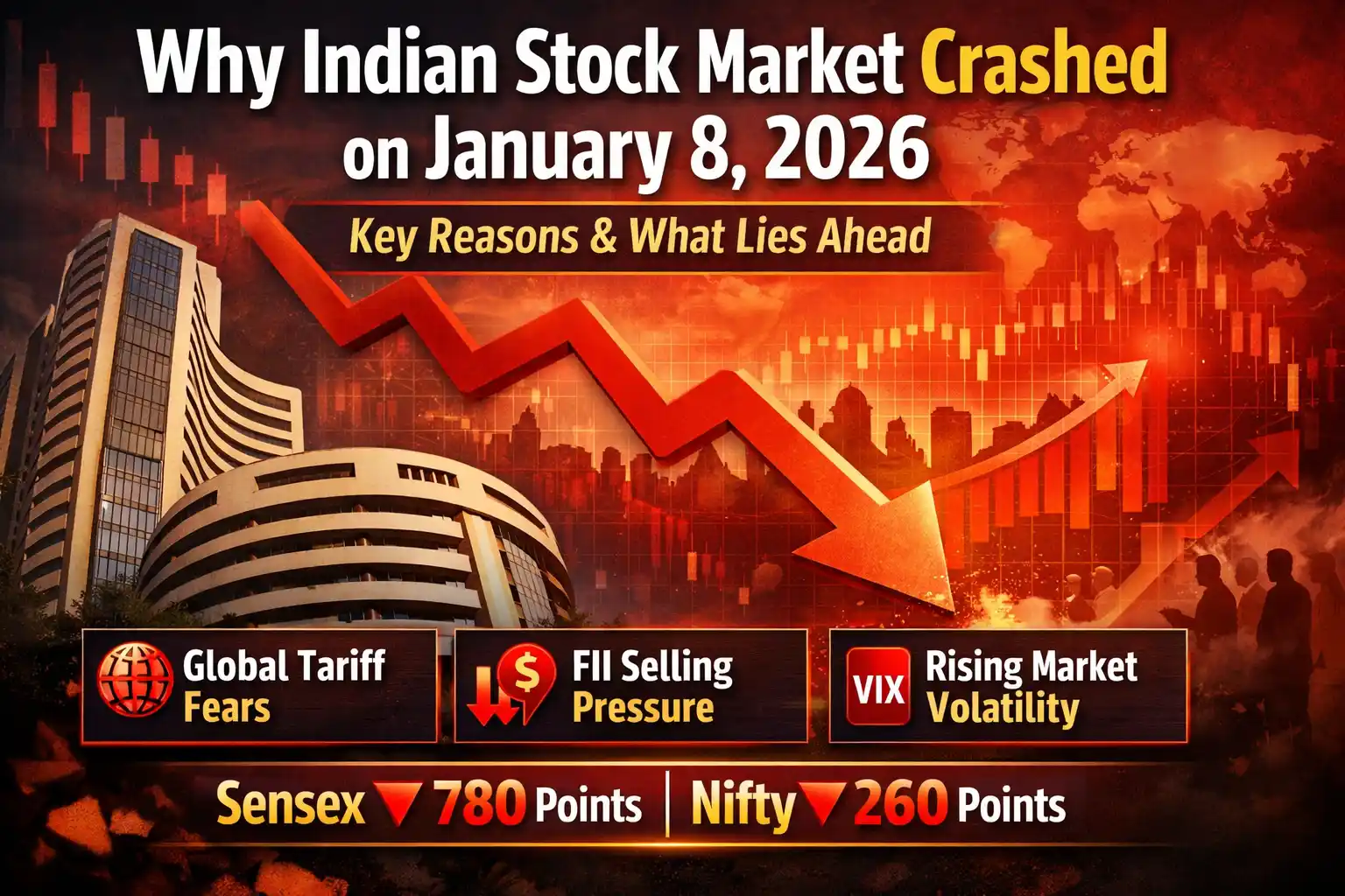 Why Indian Stock Market Crashed on January 8, 2026: Key Reasons & What Lies Ahead