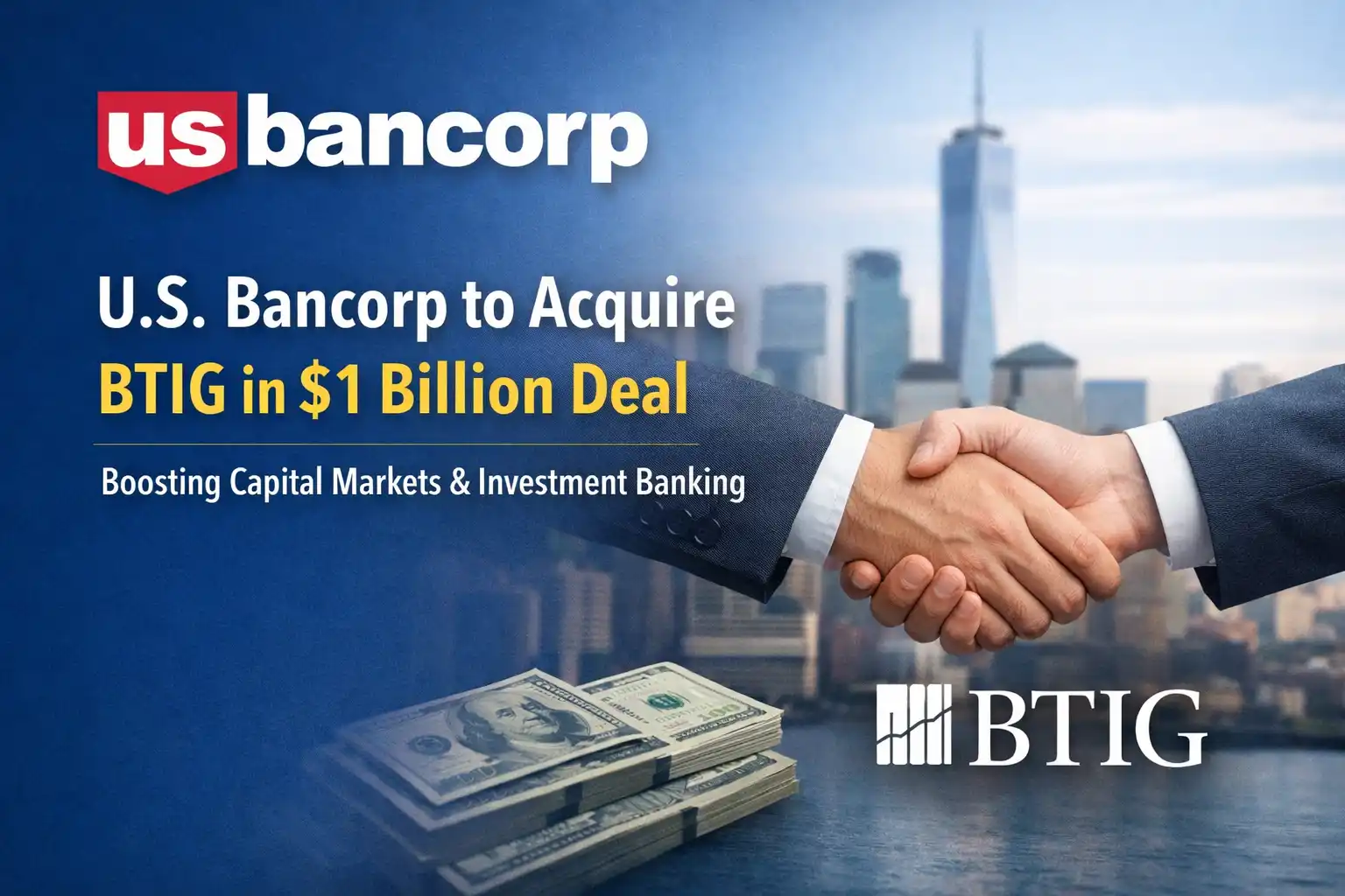U.S. Bancorp to Acquire BTIG in $1 Billion Deal