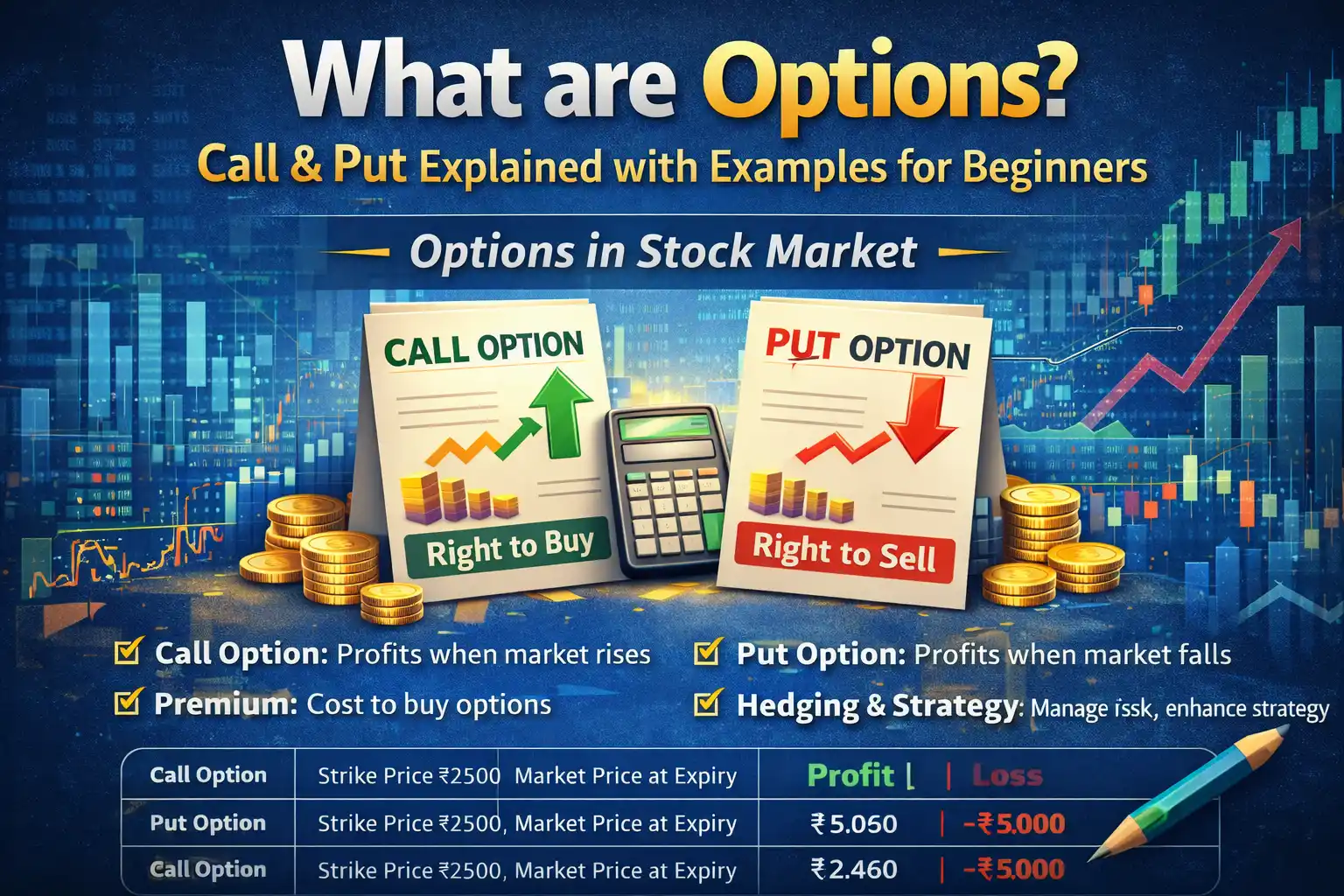 What are Options? Call & Put Explained with Examples for Beginners: Part Fourth