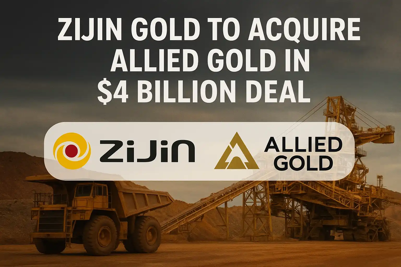 Zijin Gold to Acquire Allied Gold in $4 Billion Deal