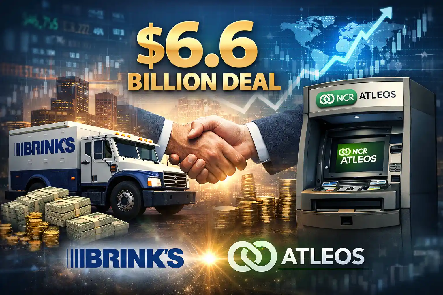 Brink’s $6.6 Billion Deal to Acquire NCR Atleos and Expand Global ATM Network