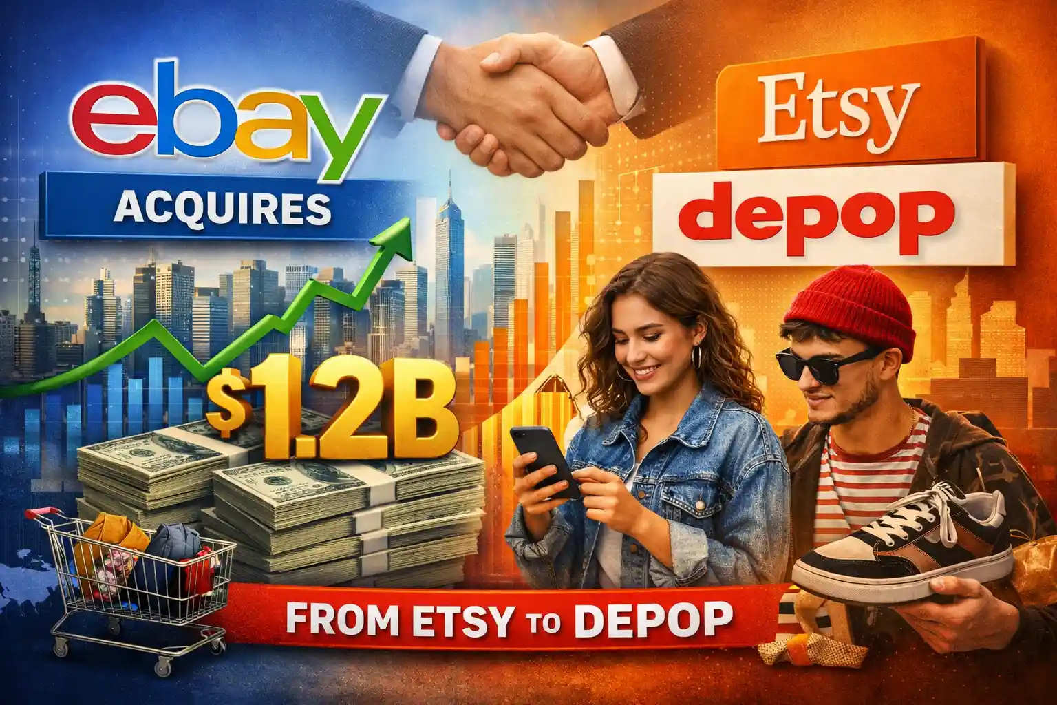 eBay Buys Depop in $1.2 Billion Deal to Expand Fashion Resale Business