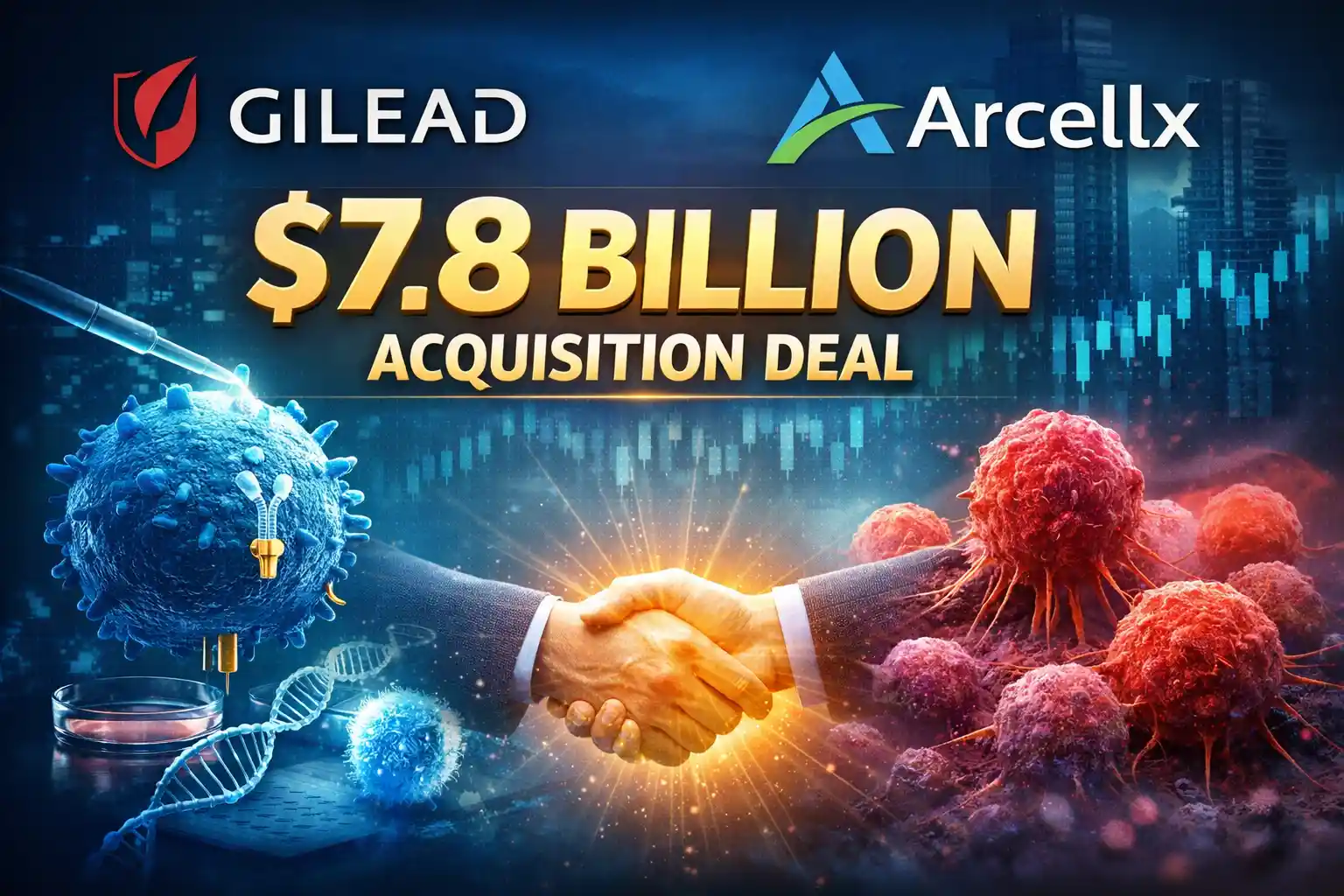 $7.8B Gilead Arcellx Merger: What It Means for CAR-T Cancer Therapy Market