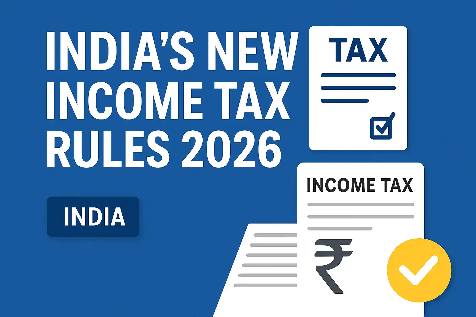 India’s New Income Tax Rules 2026 Explained: ITR Form Changes & Easier Filing Process