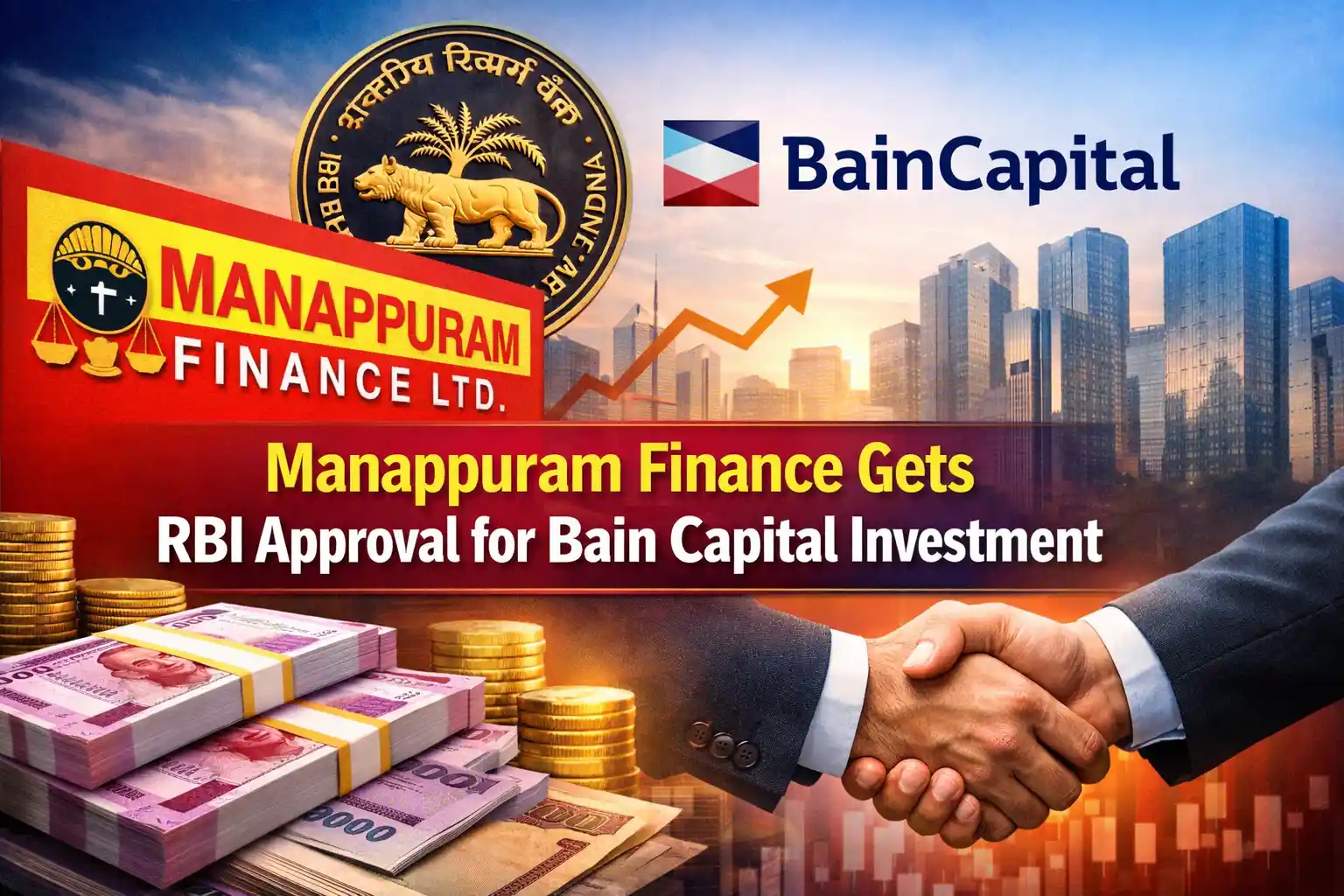 Manappuram Finance Gets RBI Approval for Bain Capital Investment