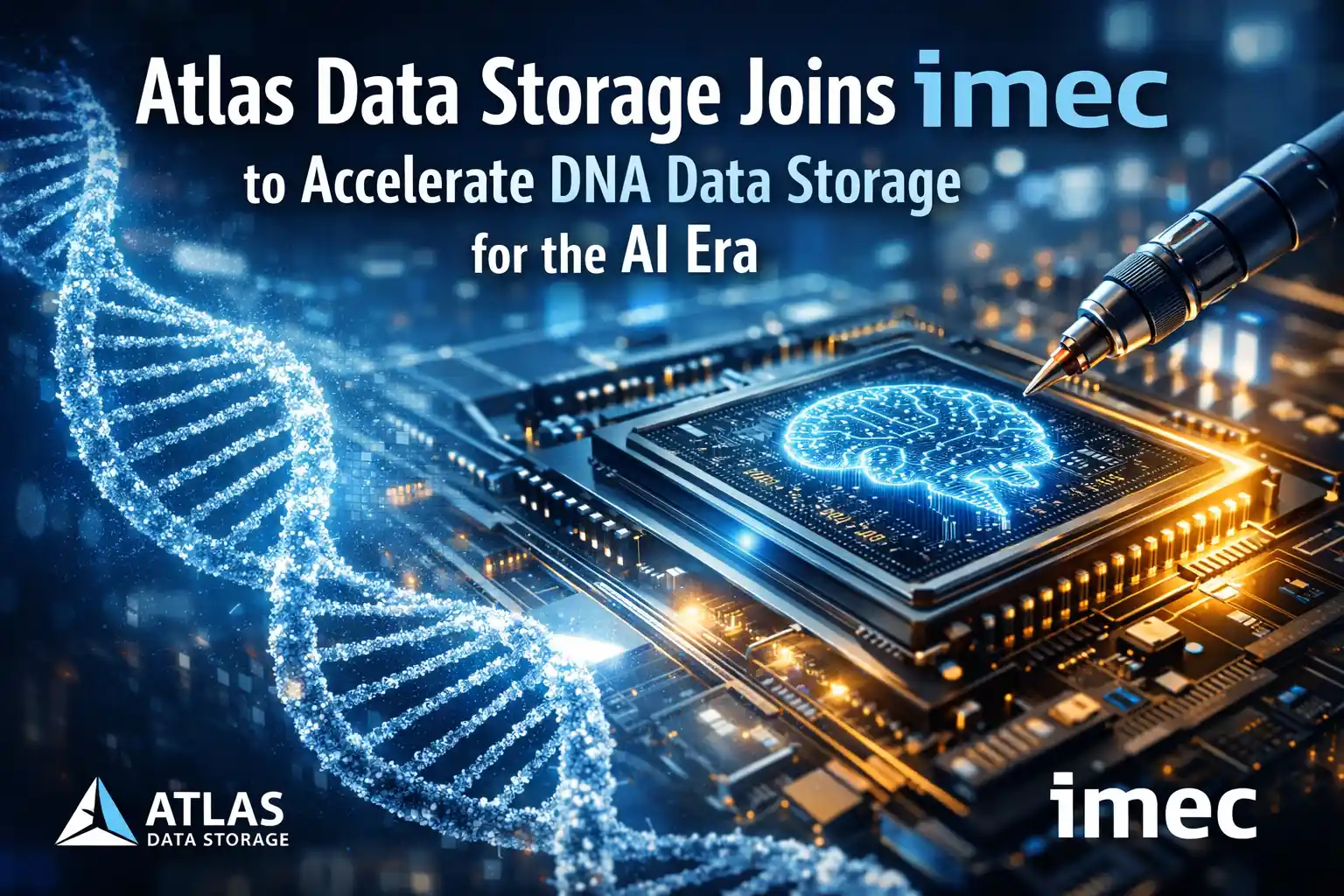 Atlas Data Storage and imec Aim to Revolutionize Data Storage with DNA Technology