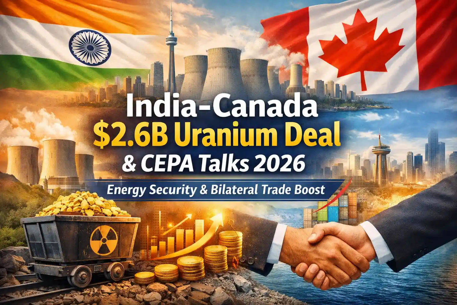 India-Canada $2.6B Uranium Deal and CEPA Talks 2026: Energy Security & Bilateral Trade Boost
