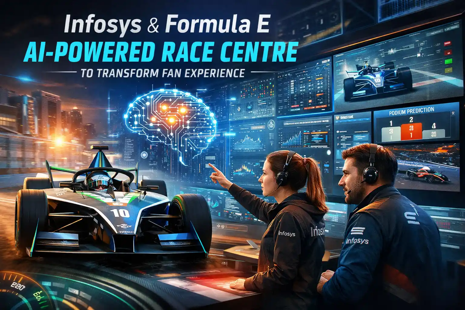 Infosys and Formula E Launch AI-Powered Race Centre to Transform Fan Experience