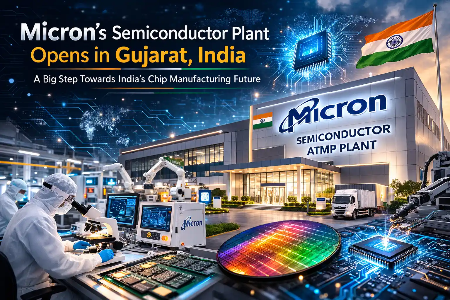 Micron’s Semiconductor Plant Opens in Gujarat — A New Chapter in India’s Tech Future