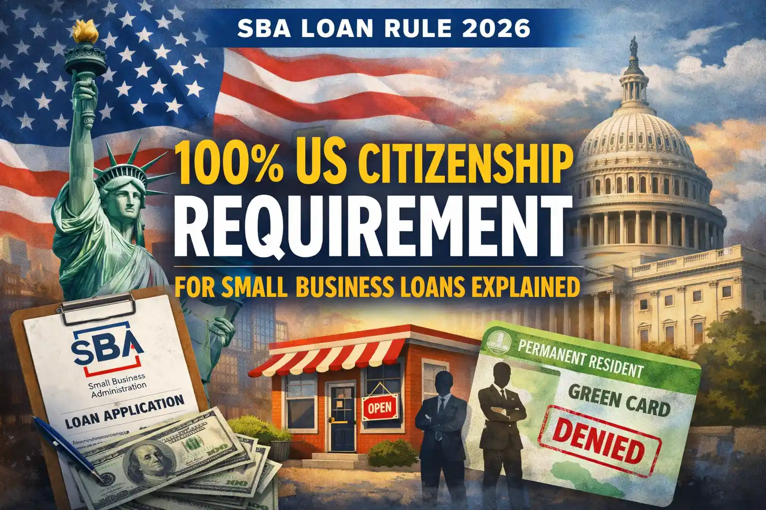 New SBA Loan Eligibility Rule 2026: 100% US Citizenship Requirement Explained
