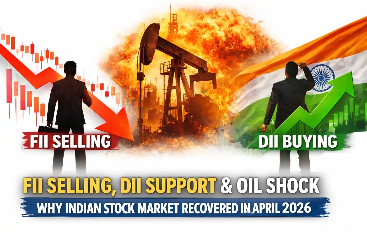FII Selling, DII Support & Oil Shock Amid Market Recovery