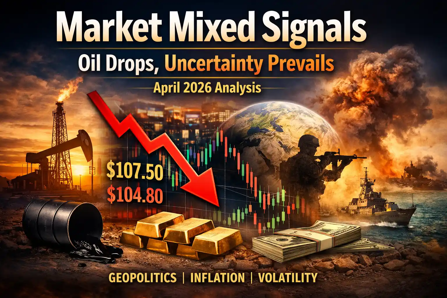 Market Mixed Signals: Oil Prices Fall But Global Uncertainty Remains High