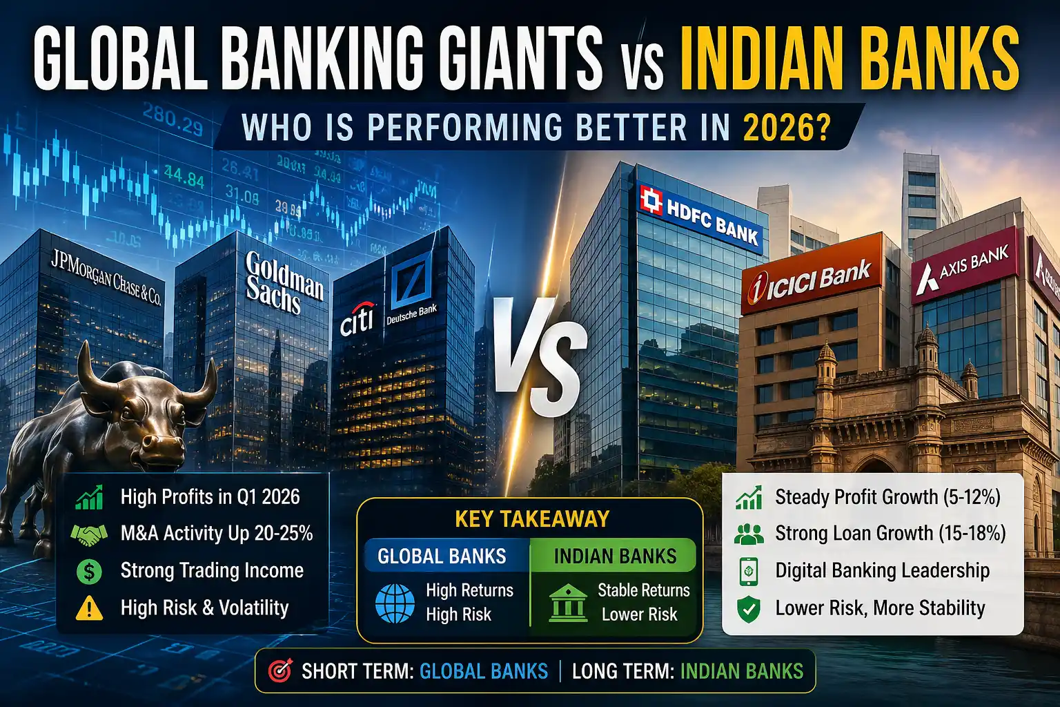 Global Banking Giants vs Indian Banks: Who Is Performing Better in 2026?
