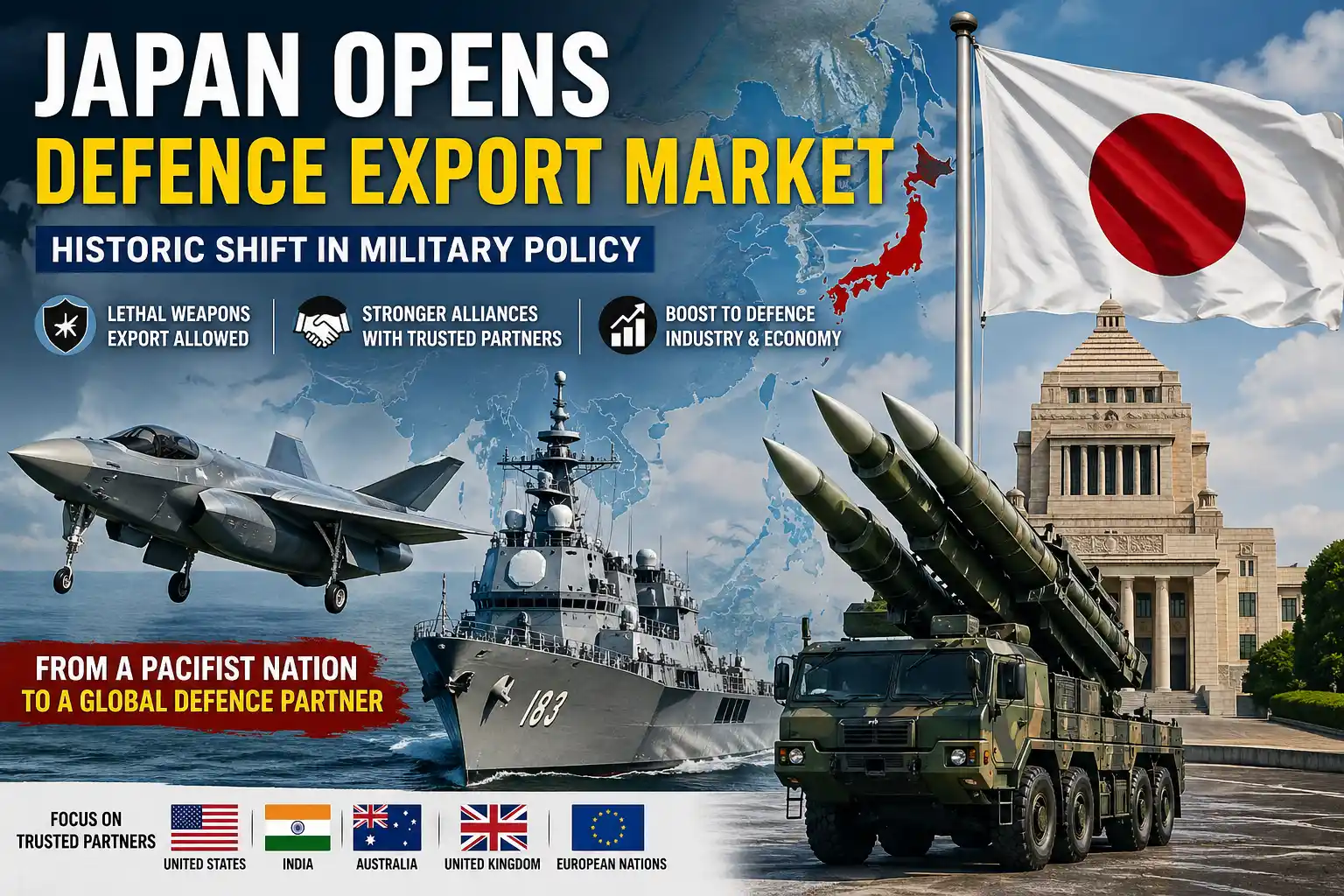 Japan Opens Defence Export Market: Historic Shift in Global Strategy