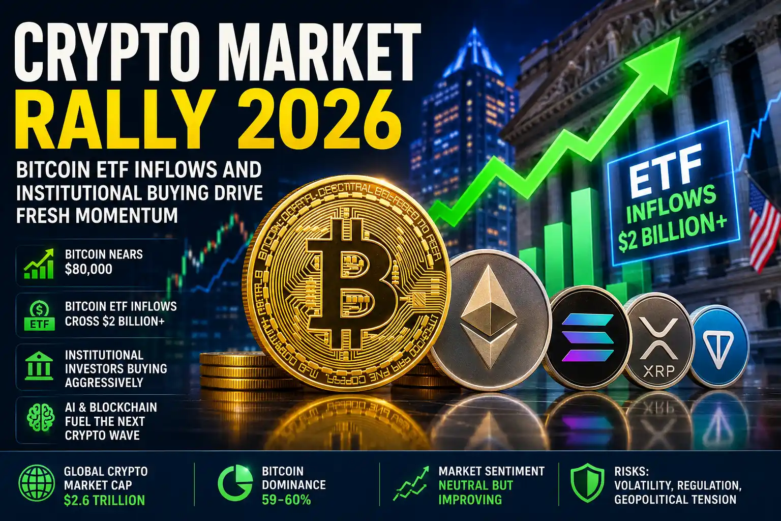 Crypto Market Back in Focus as Bitcoin, Ethereum and Altcoins Surge in 2026