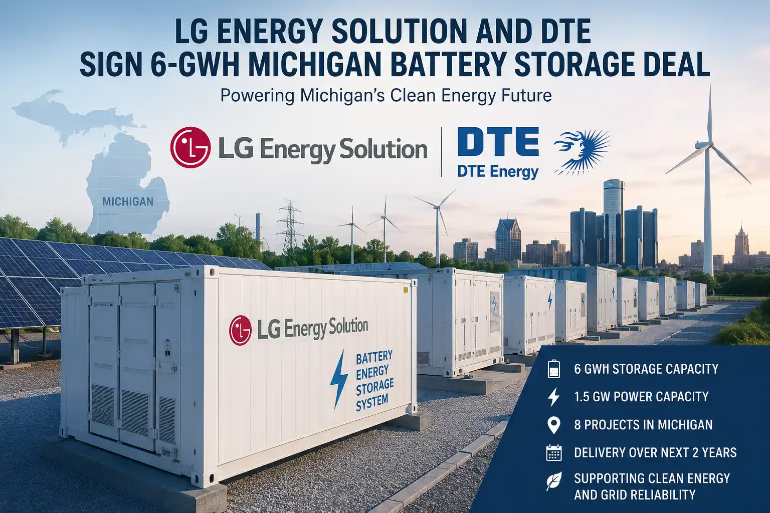 LG Energy Solution and DTE’s Giant Battery Project Signals a New Energy Era in the US