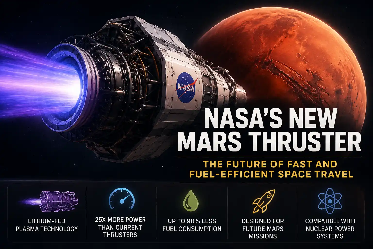 NASA’s New Mars Thruster: Could Humans Reach Mars Faster in the Future?