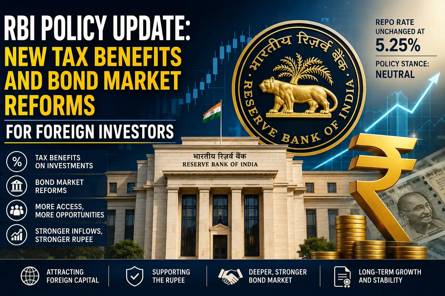 RBI Policy Update: New Tax Benefits and Bond Market Reforms for Foreign Investors
