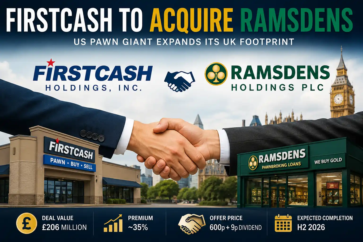 FirstCash to Acquire Ramsdens: Deal Value, Benefits & Complete Acquisition Analysis
