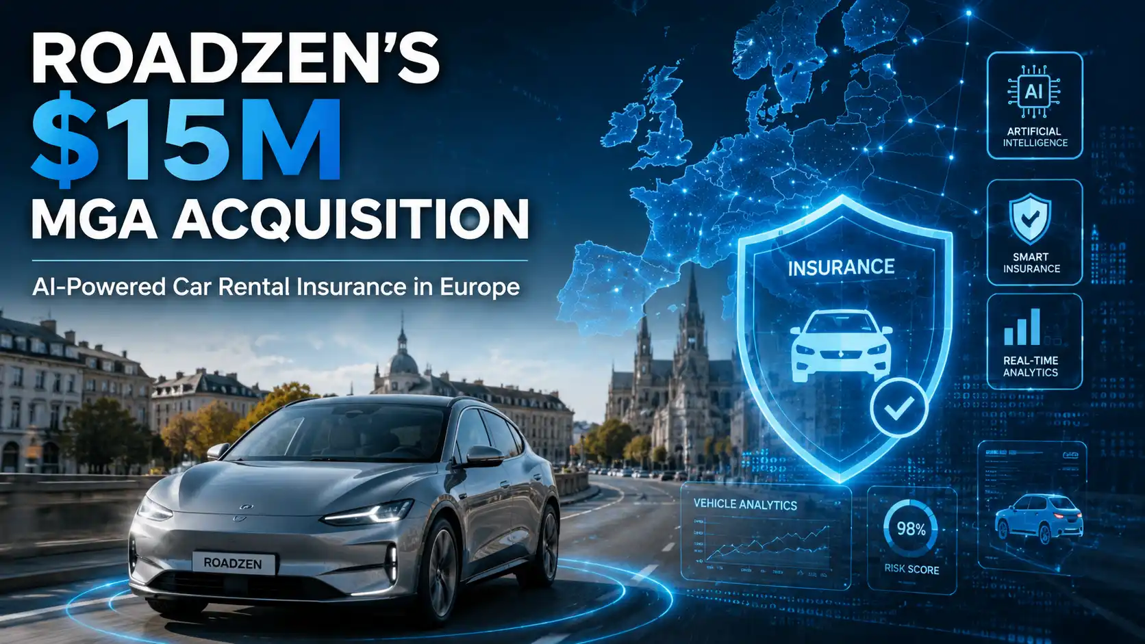 Roadzen Acquires European MGA for $15M to Expand AI-Powered Insurance