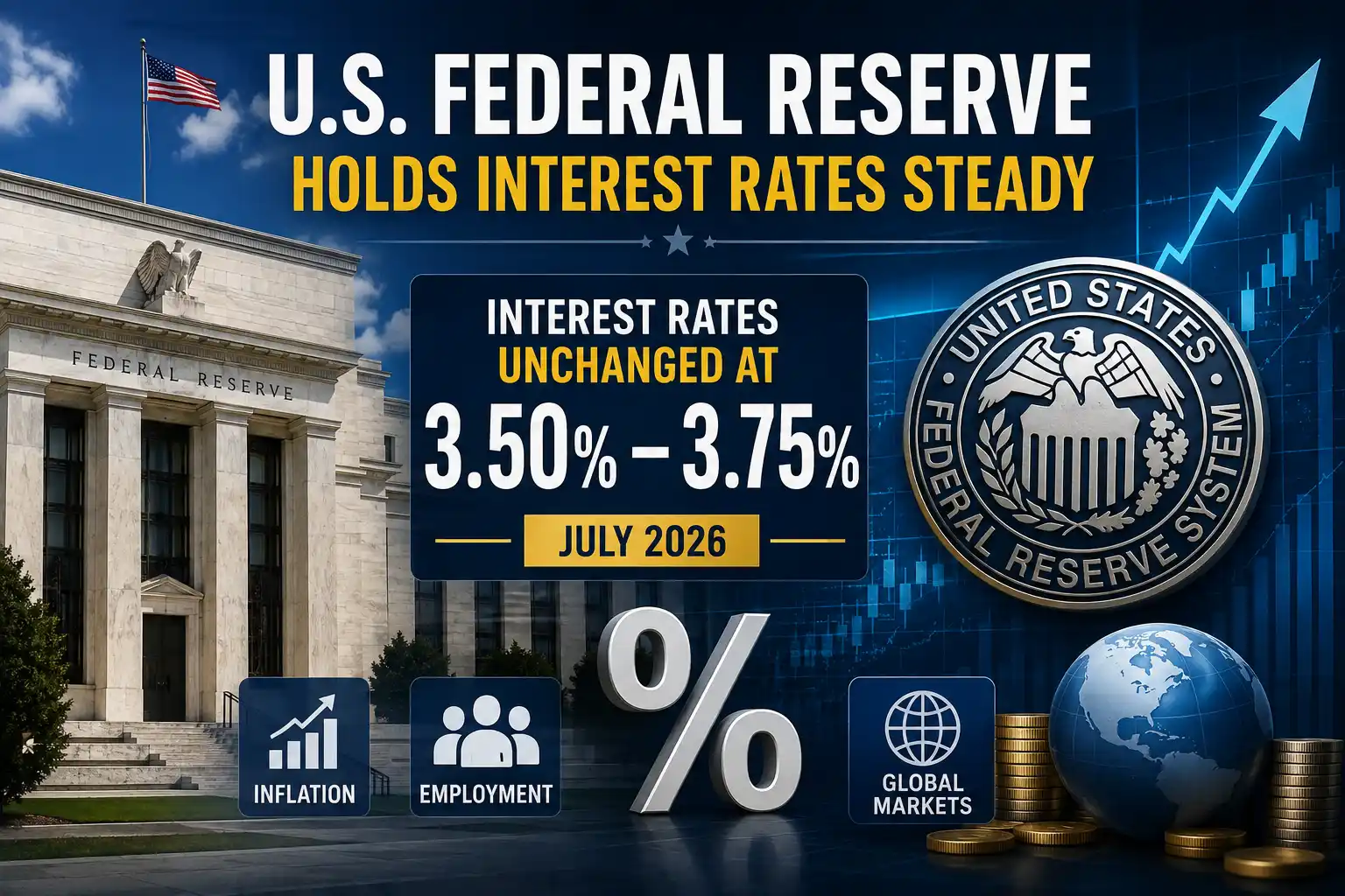 U.S. Fed July 2026 Meeting Analysis: Interest Rates Unchanged at 3.50%–3.75%