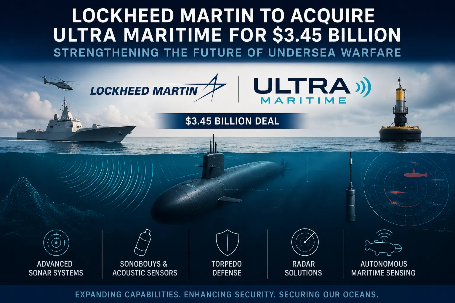 Why Lockheed Martin Is Buying Ultra Maritime for $3.45B: The Undersea Warfare Deal Explained