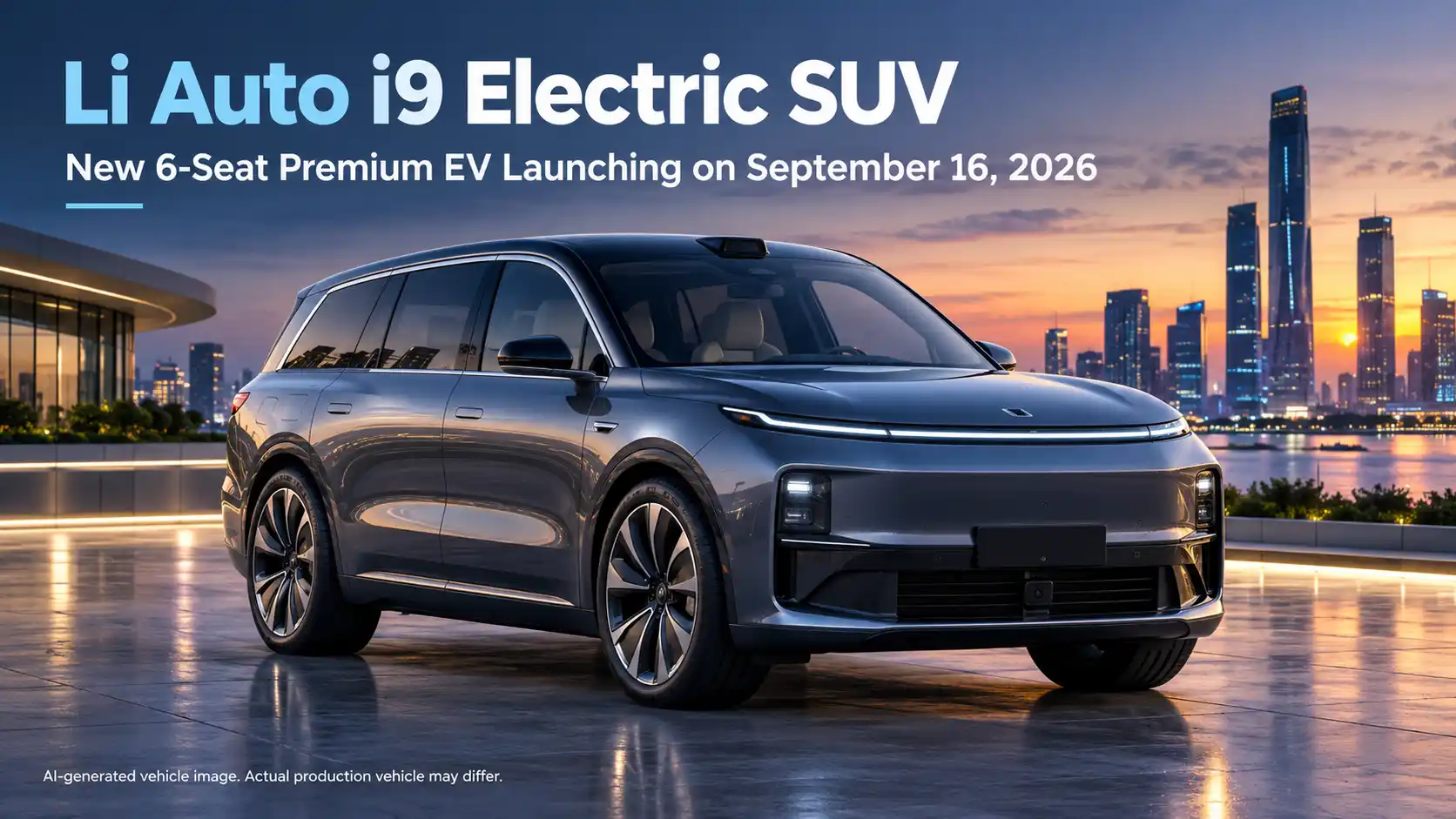 Li Auto i9 Electric SUV Launch on September 16, 2026: Range, Specs & Features