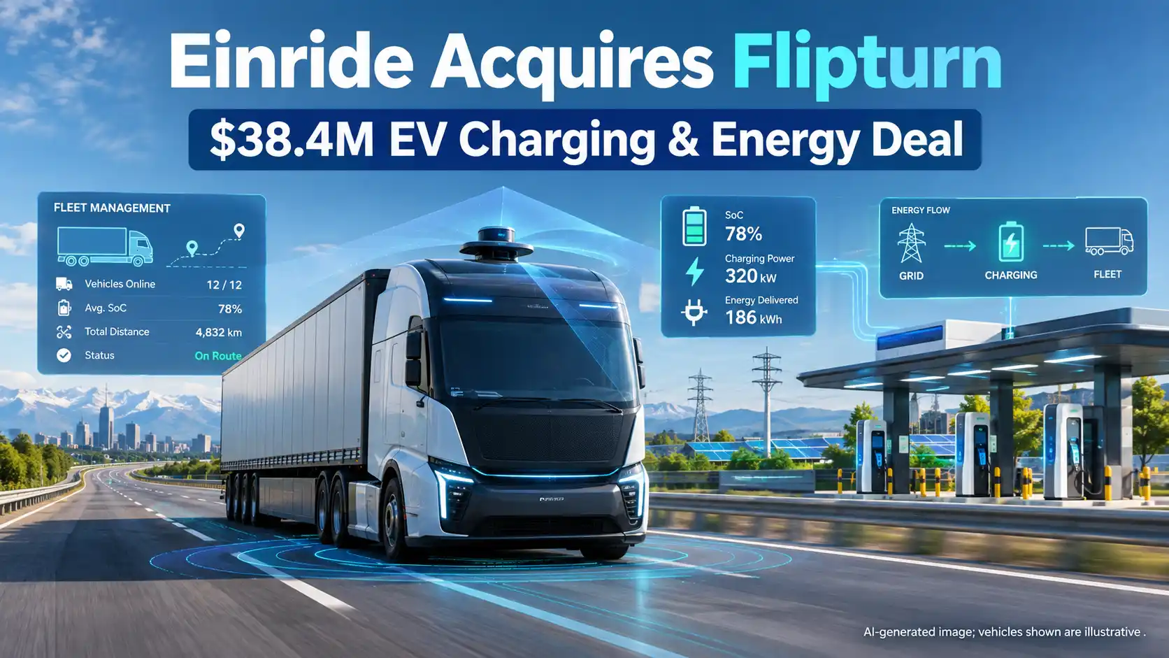 Einride to Acquire Flipturn: $38.4 Million EV Charging Software Deal Explained
