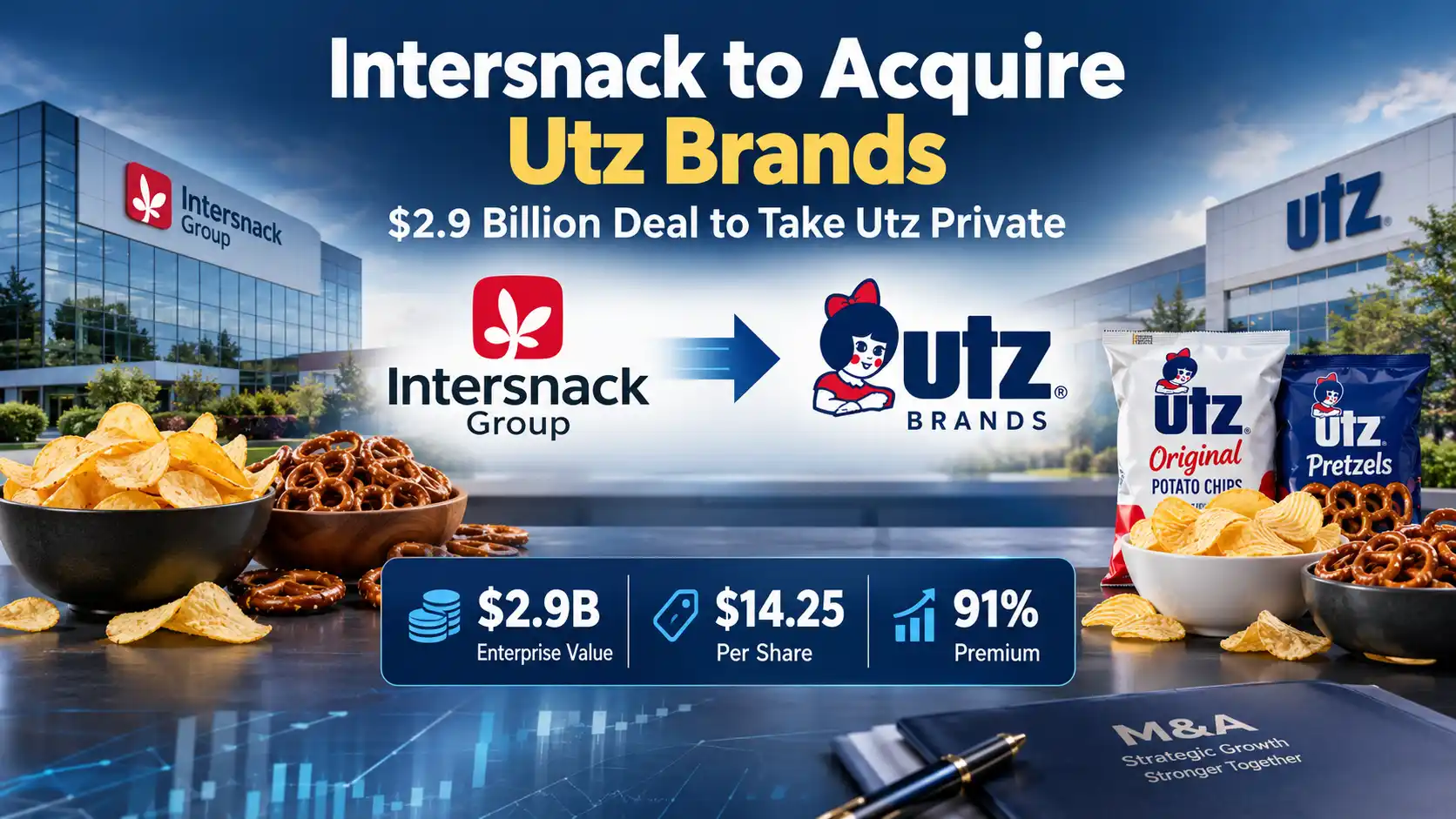Intersnack Group to Acquire Utz Brands for $2.9 Billion: Deal Explained