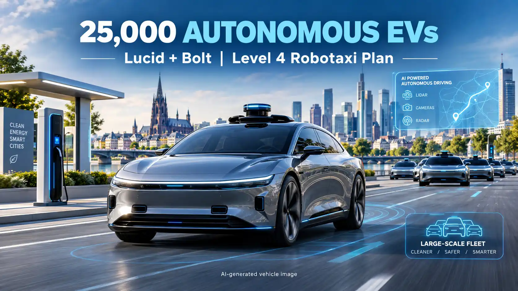 Lucid and Bolt Plan 25,000 Level 4 Autonomous EVs Across Europe