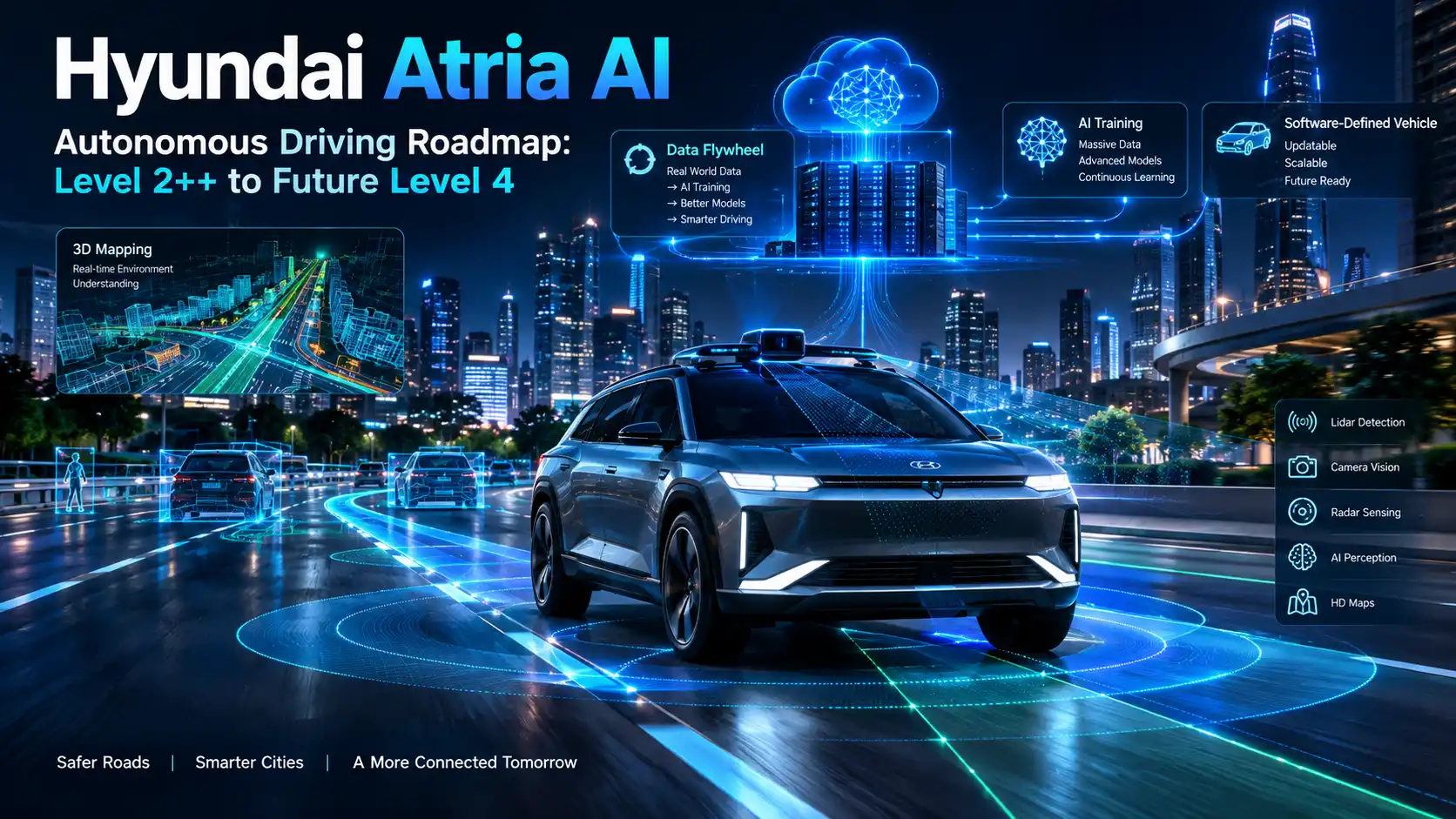 Hyundai Atria AI Autonomous Driving: Roadmap, Level 2++ & Future Level 4 Technology