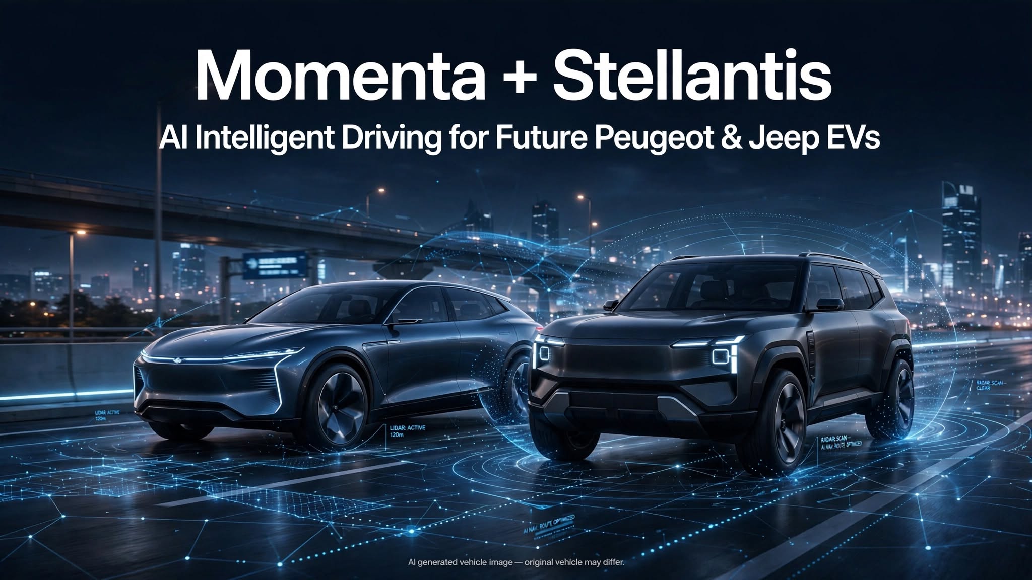 Momenta and Stellantis Partner on AI Intelligent Driving for Future Peugeot and Jeep EVs
